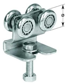 Carrelli in lamiera per portoni scorrevoli 338/4