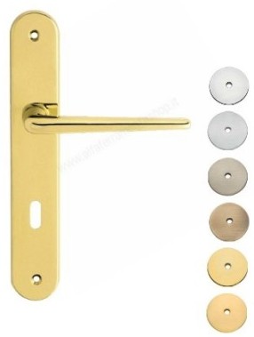 Maniglia mod. Brixia con placca art.760 PL OG