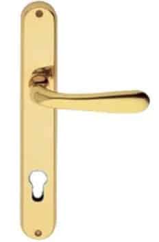 Maniglia Mariva Epoca con placca foro yale pvd