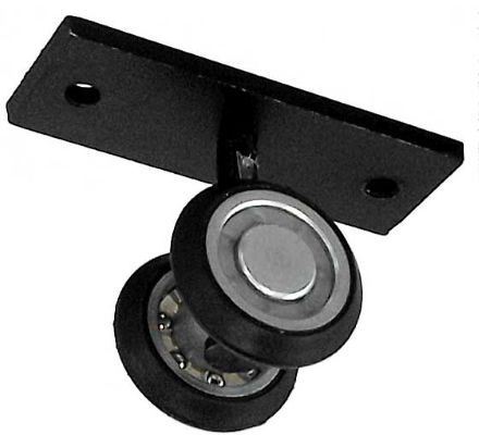 Carrello intermedio a 2 ruote &Oslash;24 su piastra liscia