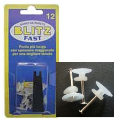 Blister ganci plastica per quadri PLUS