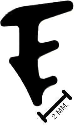 Guarnizione trasparente 3 mm fermavetro