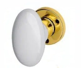 1/2 Maniglia bal olv BLANC foro yale f8