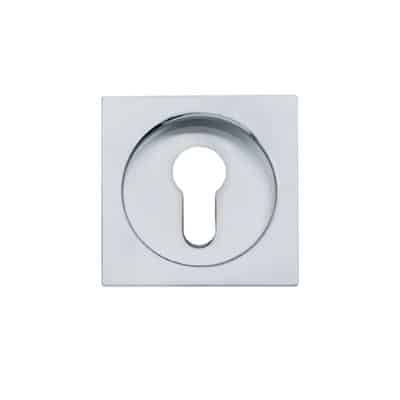 Maniglia ad incasso quadra 52x52 con foro yale crs