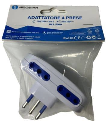 Spina quadrupla piccola 10A-16A