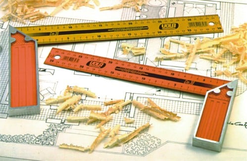 Squadra alluminio con base Vola cm 30