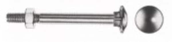 Bullone testa esagonale zincato M8x40
