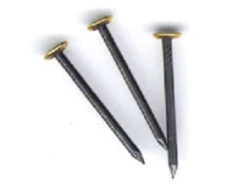 Chiodo acciaio testa ottone 2x20mm