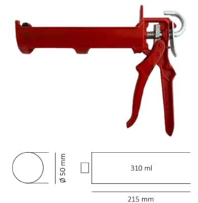 Pistola per silicone BREMAK alluminio