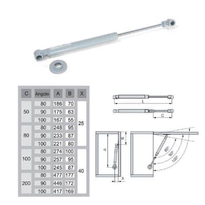 Molla a gas 110 NW int. 275mm