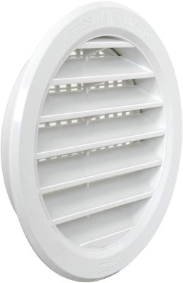 Mascherine aereazione plast. &Oslash;100 bianco