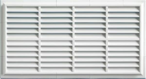 Mascherine aereazione plast. 44x24 bianco